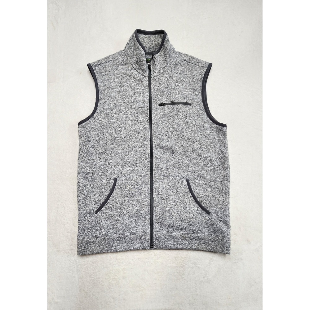 John Bartlett Consensus Fleece Vest Full Zip Gorpcore Gray Mens Small